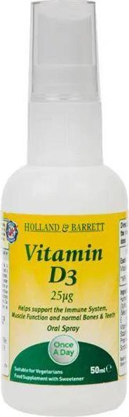 Holland & Barrett Holland & Barrett - Witamina D3 Spray, 25mcg, 50 ml 1