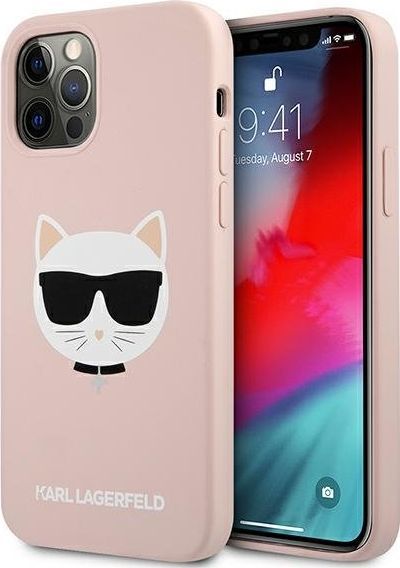Karl Lagerfeld Karl Lagerfeld KLHCP12LSLCHLP iPhone 12 Pro Max 6,7" hardcase jasno różowy/light pink Silicone Choupette 1