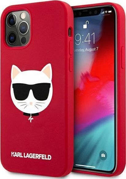 Karl Lagerfeld Karl Lagerfeld KLHCP12MSLCHRE iPhone 12/12 Pro 6,1" hardcase czerwony/red Silicone Choupette 1
