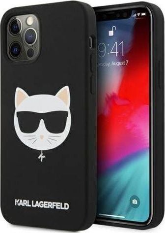 Karl Lagerfeld Karl Lagerfeld KLHCP12LSLCHBK iPhone 12 Pro Max 6,7" hardcase czarny/black Silicone Choupette 1