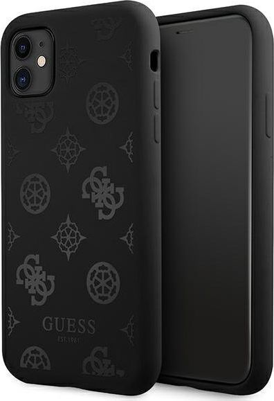 Guess Guess GUHCN61LSPEBK iPhone 11 6,1" czarny/black hard case Peony Collection 1