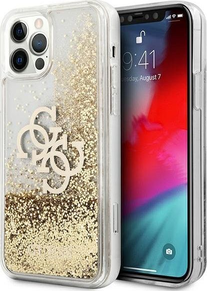 Guess Guess GUHCP12LLG4GGO iPhone 12 Pro Max 6,7" złoty/gold hardcase 4G Big Liquid Glitter 1