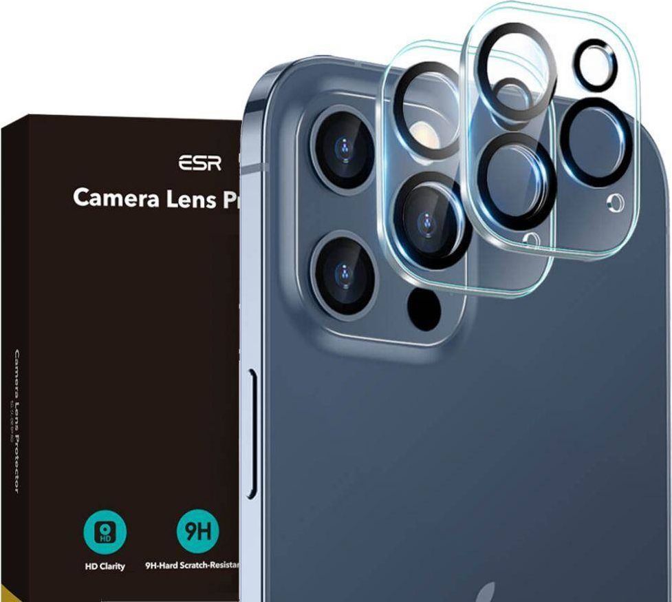 ESR Szkło hartowane na aparat ESR Camera Lens Apple iPhone 12 Pro Clear [2 PACK] 1