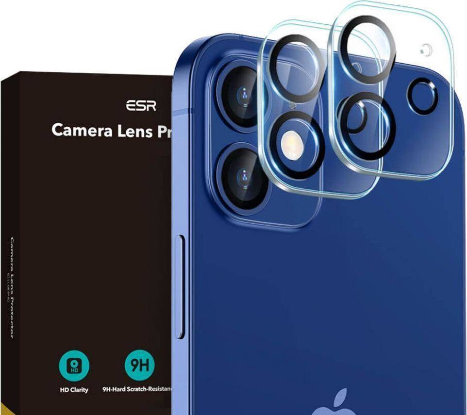 ESR Szkło hartowane na aparat ESR Camera Lens Apple iPhone 12 mini Clear [2 PACK] 1