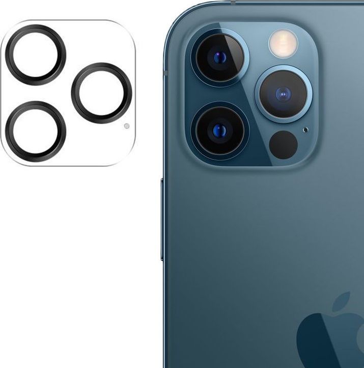 Joyroom Joyroom Shining Series szkło hartowane na cały aparat obiektyw kamerę do iPhone 12 Pro czarny (JR-PF688) 1