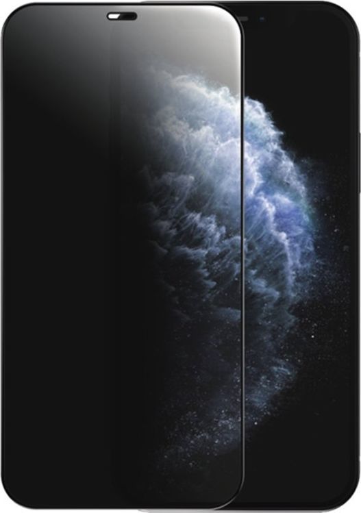 Joyroom Joyroom Knight Series szkło hartowane 2,5D z filtrem Anti Spy na cały ekran do iPhone 12 Pro Max czarny (JR-PF603) 1