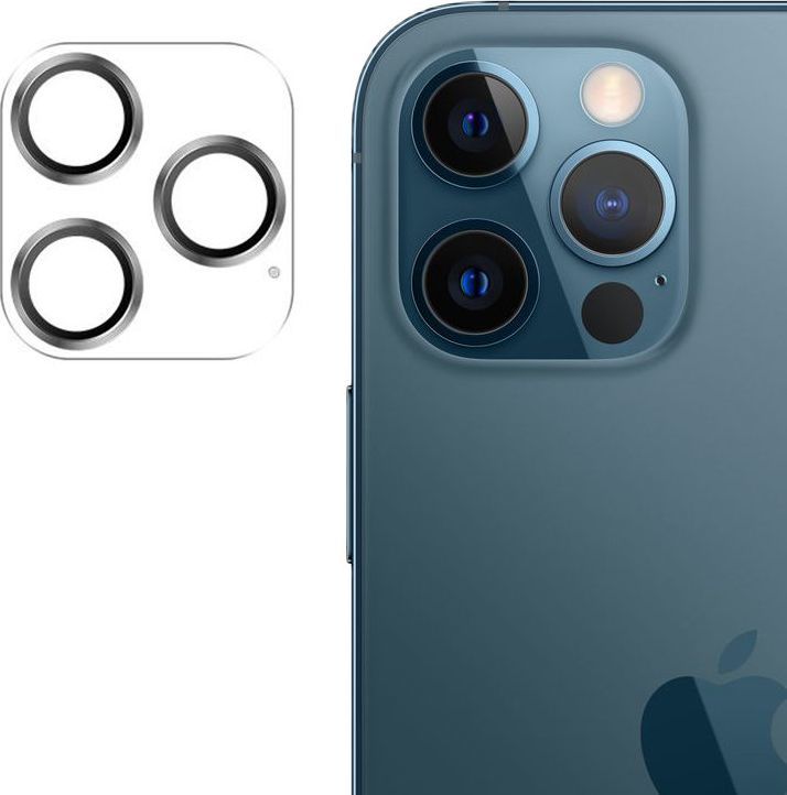 Joyroom Joyroom Shining Series szkło hartowane na cały aparat obiektyw kamerę do iPhone 12 Pro Max srebrny (JR-PF689) 1
