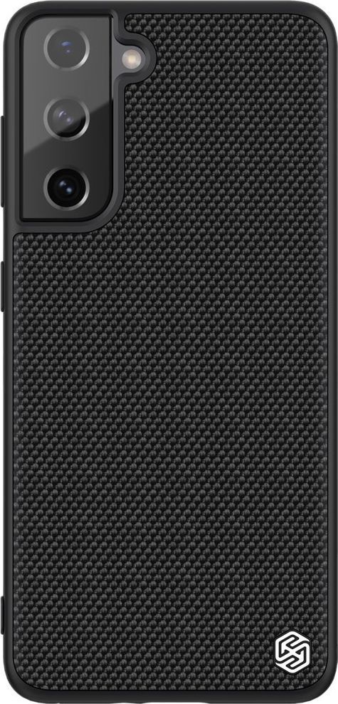 Hurtel Nillkin Textured Case wytrzymałe wzmocnione etui z żelową ramką i nylonem na tyle Samsung Galaxy S21 5G czarny 1