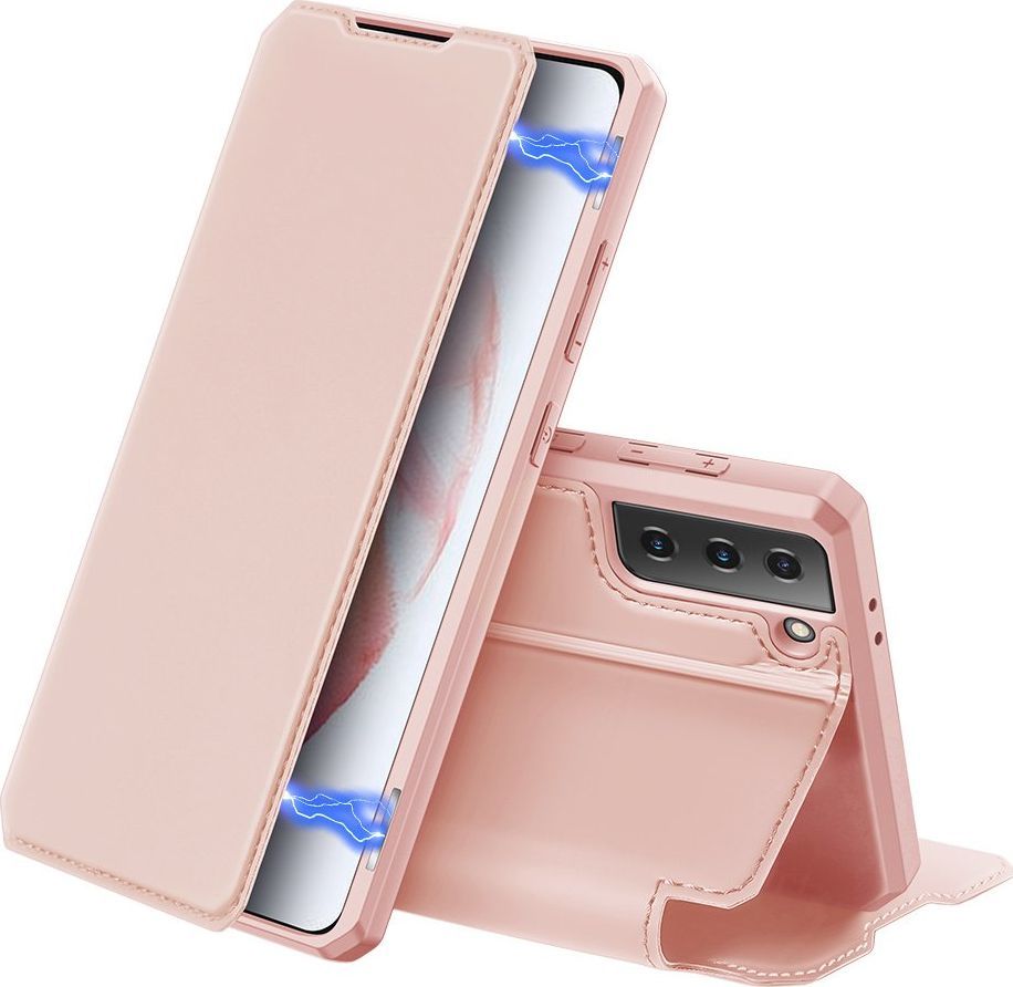 Hurtel DUX DUCIS Skin X kabura etui pokrowiec z klapką Samsung Galaxy S21+ 5G (S21 Plus 5G) różowy 1