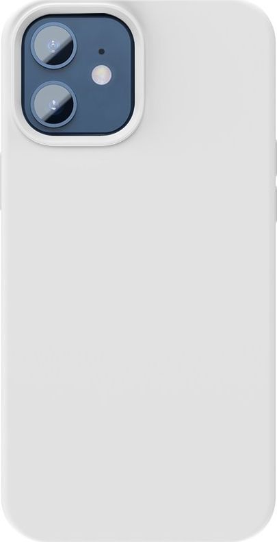 Hurtel Baseus Liquid Silica Gel Magnetic Case elastyczne silikonowe etui pokrowiec iPhone 12 mini biały (WIAPIPH54N-YC02) (kompatybilny z MagSafe) 1