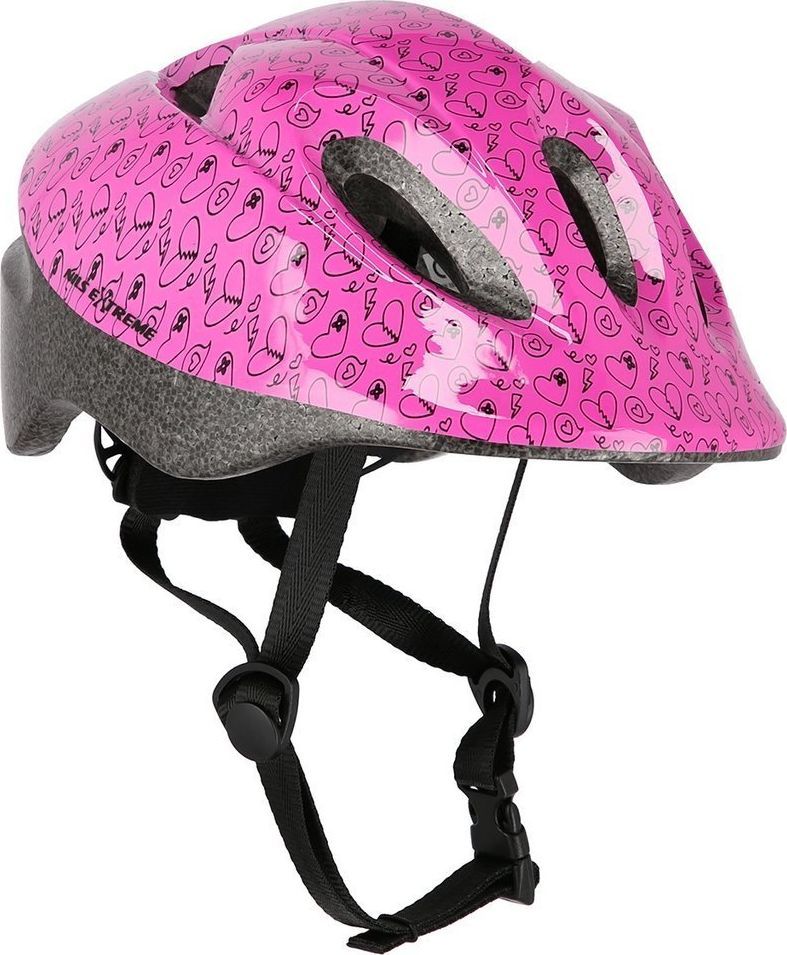 Nils Extreme Kask rowerowy na rolki/deskorolkę MTW05 różowy r. S 1