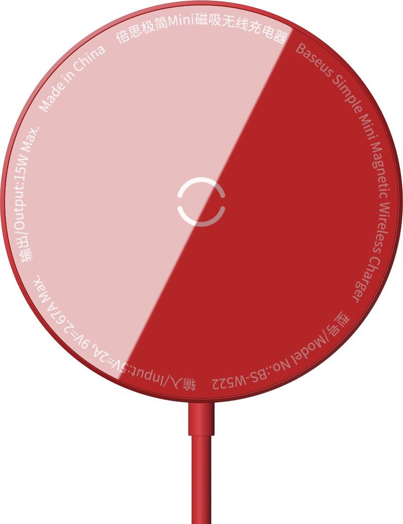 Ładowarka Baseus Simple Mini Indukcyjna 2 A (BSU2711RED) 1