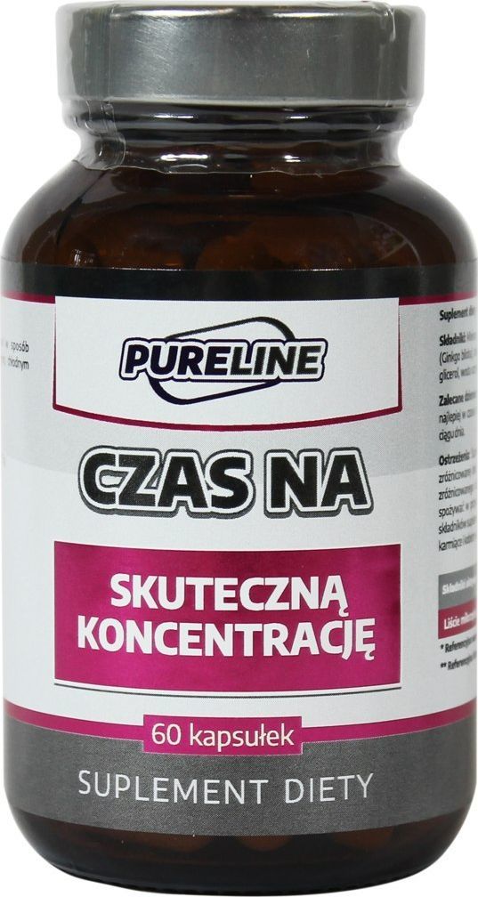 Pureline Czas na: Skuteczną koncentrację Ekstrakt miłorząb 1