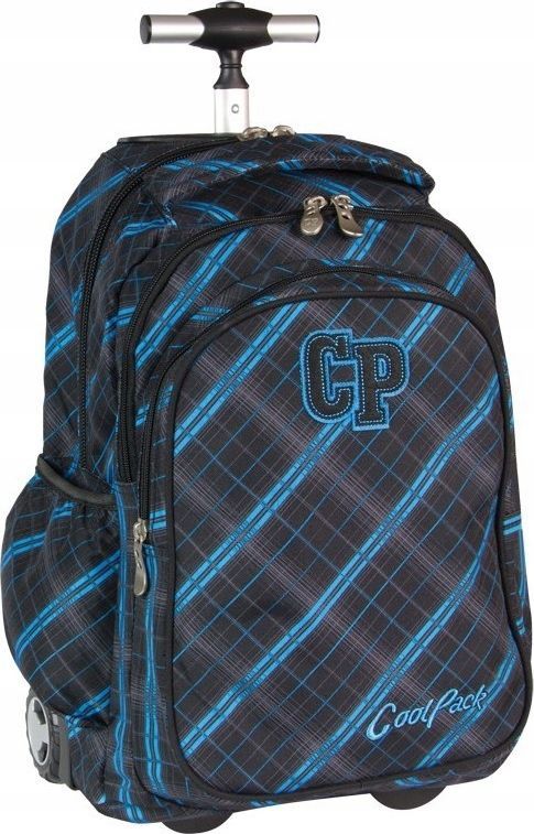 Patio PLECAK COOLPACK NA KOŁACH KÓŁKA CZARNY NIEBIESKI 1