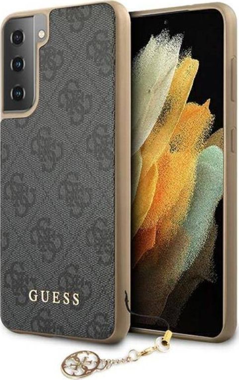 Guess Guess GUHCS21MGF4GGR S21+ G996 szary/grey hardcase 4G Charms Collection 1