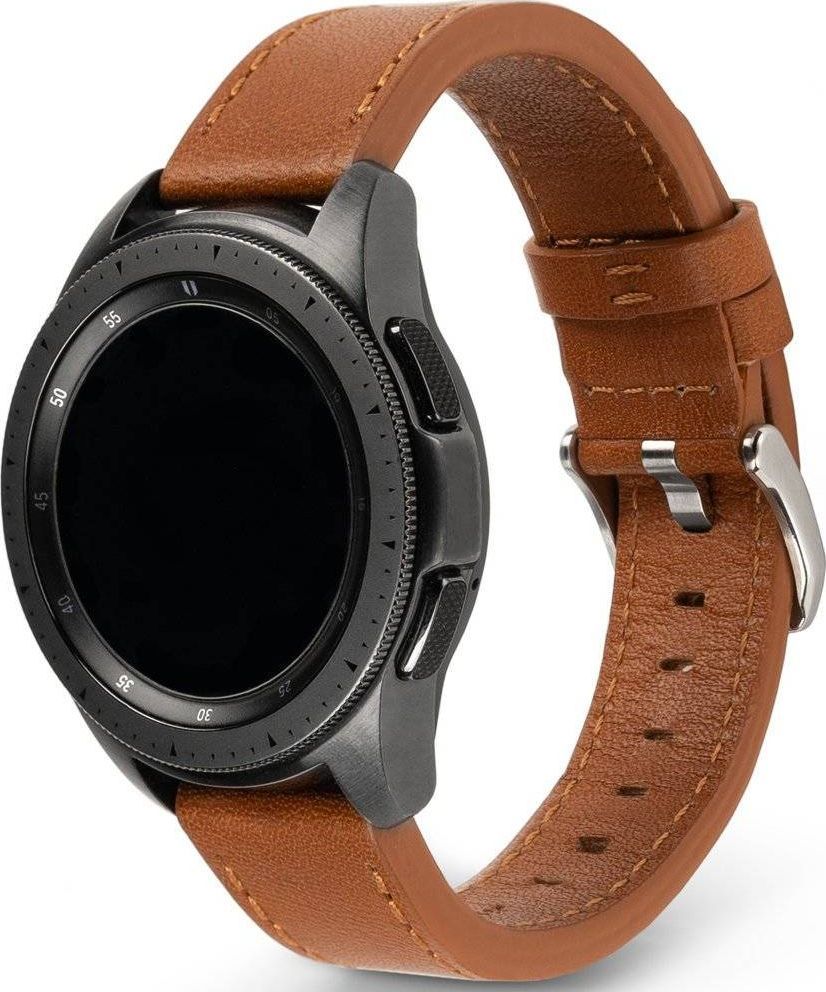 Ringke Ringke Leather One Classic skórzana bransoleta opaska pasek do zegarka smartwatch Samsung Galaxy Watch 3 41 mm brązowy (COM-B-20-21) 1
