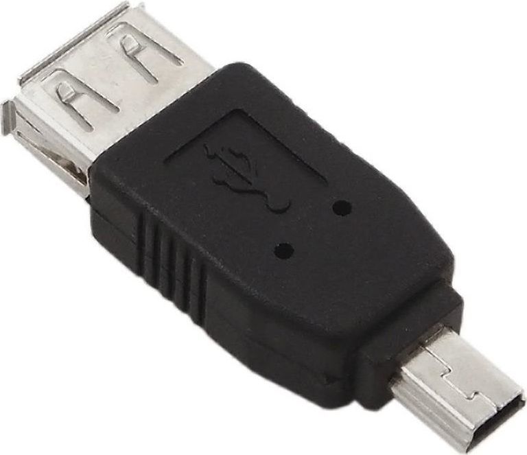 Adapter USB Akyga miniUSB - USB Czarny  (AK-AD-07) 1
