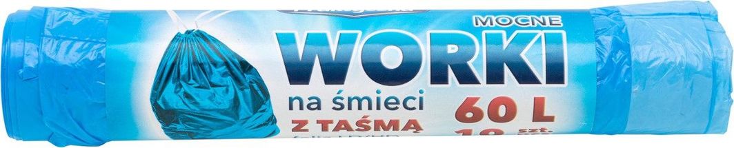 Praktyczna Worki na śmieci z taśmą Praktyczna 60l 10szt 1
