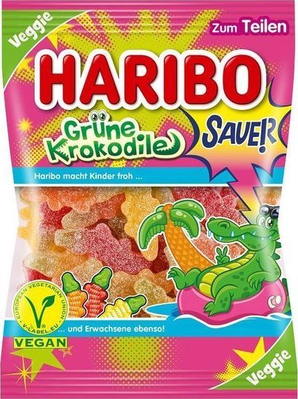 Haribo Haribo Grne Krokodile Żelki 200 g 1