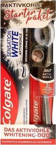 Colgate-Palmolive Sensation White Pasta do zębów z Węglem Aktywnym 755 ml+Szczoteczka 1