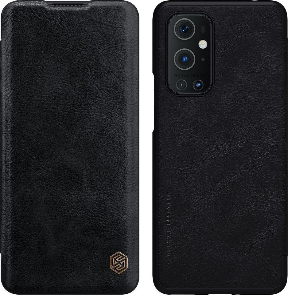 Nillkin Nillkin Qin skórzana kabura etui OnePlus 9 Pro czarny 1
