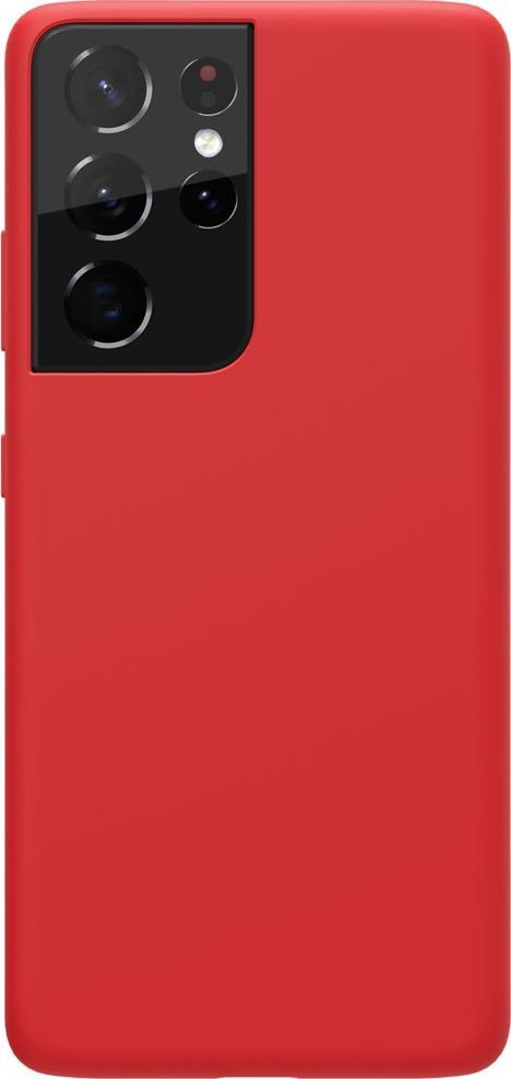 Nillkin Nillkin Flex Pure Pro Case gumowe elastyczne silikonowe etui pokrowiec Samsung Galaxy S21 Ultra 5G czerwony (kompatybilny z MagSafe) 1