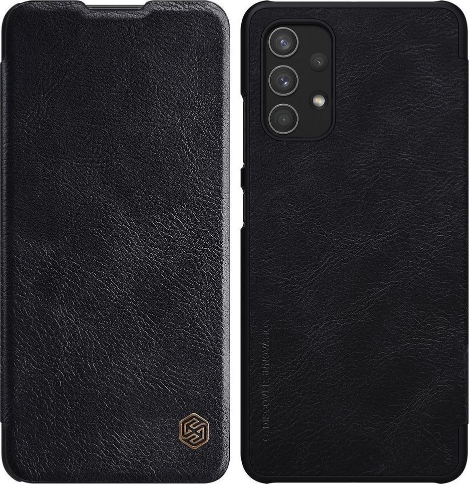 Nillkin Nillkin Qin skórzana kabura etui Samsung Galaxy A32 4G czarny 1