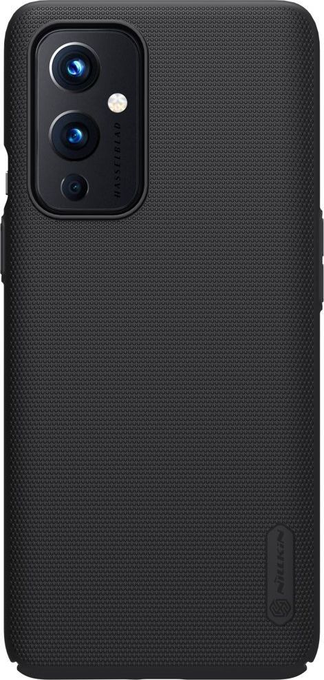 Nillkin Nillkin Super Frosted Shield wzmocnione etui pokrowiec + podstawka OnePlus 9 czarny 1