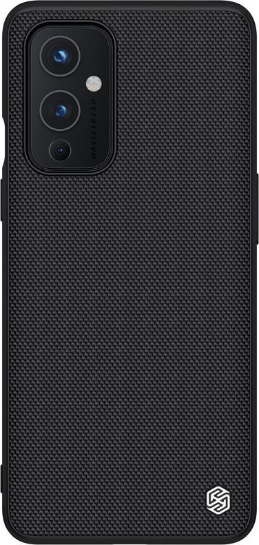 Nillkin Nillkin Textured Case wytrzymałe wzmocnione etui z żelową ramką i nylonem na tyle OnePlus 9 czarny 1
