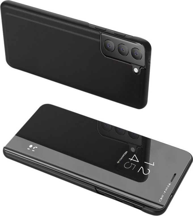 Hurtel Clear View Case futerał etui z klapką Oppo A53 czarny 1