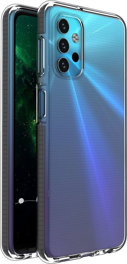 Hurtel Spring Case pokrowiec żelowe etui z kolorową ramką do Samsung Galaxy A32 5G czarny 1