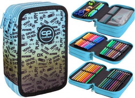 Piórnik Coolpack Piórnik z wyposażeniem Coolpack Jumper 3 Ombre Game 2T 1