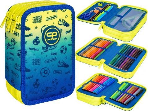 Piórnik Coolpack Piórnik z wyposażeniem Jumper 3 Ombre Football 2T 1