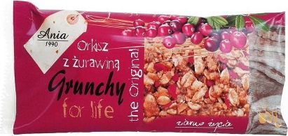 Ania Baton Grunchy orkiszowy z żurawiną 65 g 1