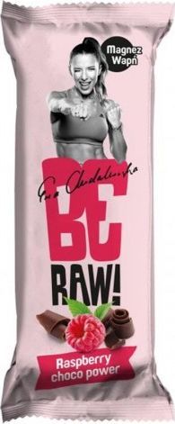 beRAW BeRAW Baton Raspberry Choco Power - malina, orzech 1