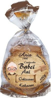 Ania Ciasteczka orkiszowo-kakaowe 100 g 1