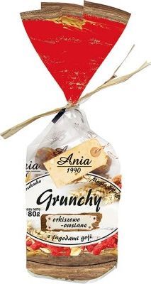 Ania Ciasteczka 5 płatków orkiszowo-owsiane z jagodami goji 180 g 1