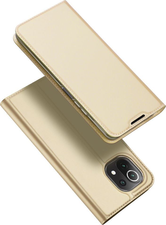Dux Ducis Dux Ducis Skin Pro kabura etui pokrowiec z klapką Xiaomi Mi 11 Lite 5G złoty 1