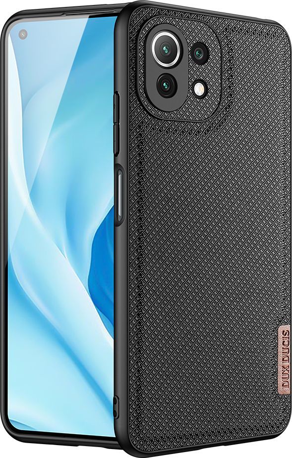 Dux Ducis Dux Ducis Fino etui pokrowiec pokryty nylonowym materiałem Xiaomi Mi 11 Lite 5G czarny 1