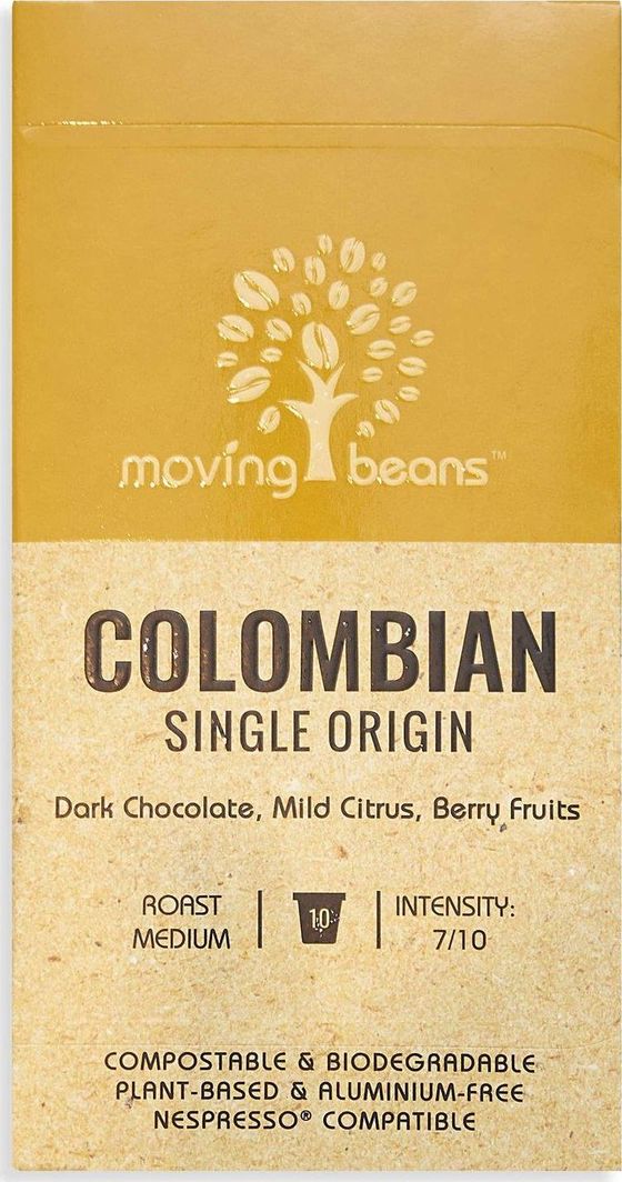 MOVING BEANS Kawa w kapsułkach kompostowalnych Colombia Origin, 10 szt. (MVB05647) 1
