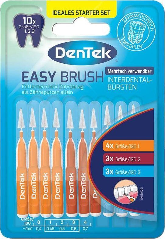 Dentek DENTEK_Easy Brush szczoteczka do przestrzeni międzyzębowych 10szt 1