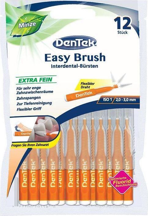 Dentek DENTEK_Easy Brush szczoteczka do przestrzeni międzyzębowych rozmiar 1 12szt 1