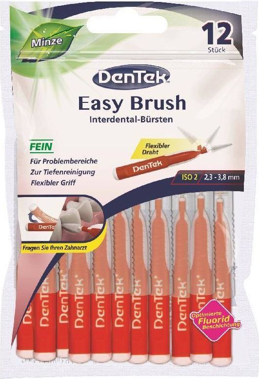 Dentek DENTEK_Easy Brush szczoteczka do przestrzeni międzyzębowych rozmiar 2 12szt 1
