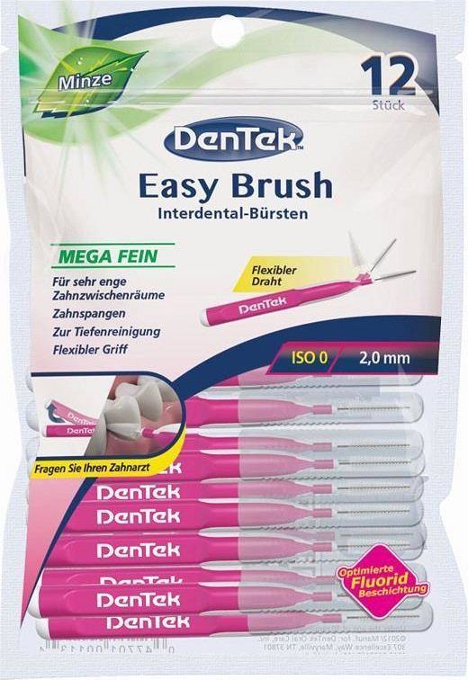 Dentek DENTEK_Easy Brush szczoteczka do przestrzeni międzyzębowych rozmiar 0 12szt 1