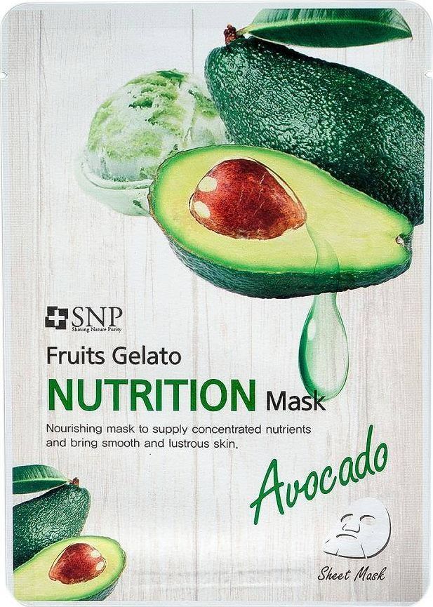 SNP SNP_Fruits Gelato Nutrition Mask odżywcza maska w płachcie z ekstraktem z awokado 25ml 1