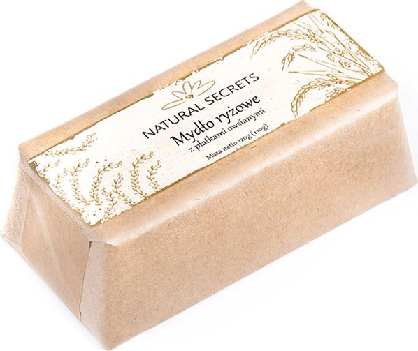 Natural Secrets Mydło ryżowe z płatkami owsianymi, 120 g 1