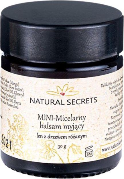 Natural Secrets Micelarny balsam myjący z drzewem różanym, 30 g 1