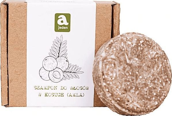 AJEDEN Szampon do włosów w kostce - Amla, 74 g 1
