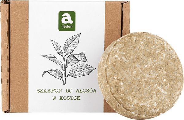 AJEDEN Szampon do włosów w kostce - Zielona Herbata, 74 g 1