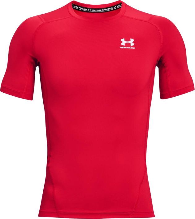 Under Armour Koszulka Heatgear Armour Short Sleeve 1361518-600 Czerwone L 1